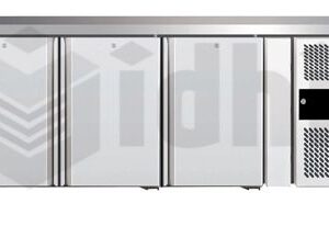 Vidhi stainless steel Under counter Three door refrigerator 400 Ltr with 1 GN pan