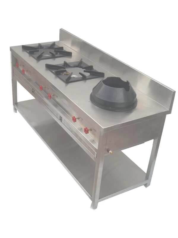 Gas Range Indian and Chinese Two Burner