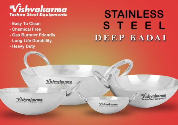 Kadai Stainless Steel Tawa
