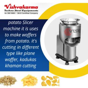 Potato chips (wafers) cutting machine