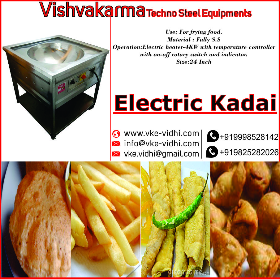 SS Electric Kadai Deep Fryer