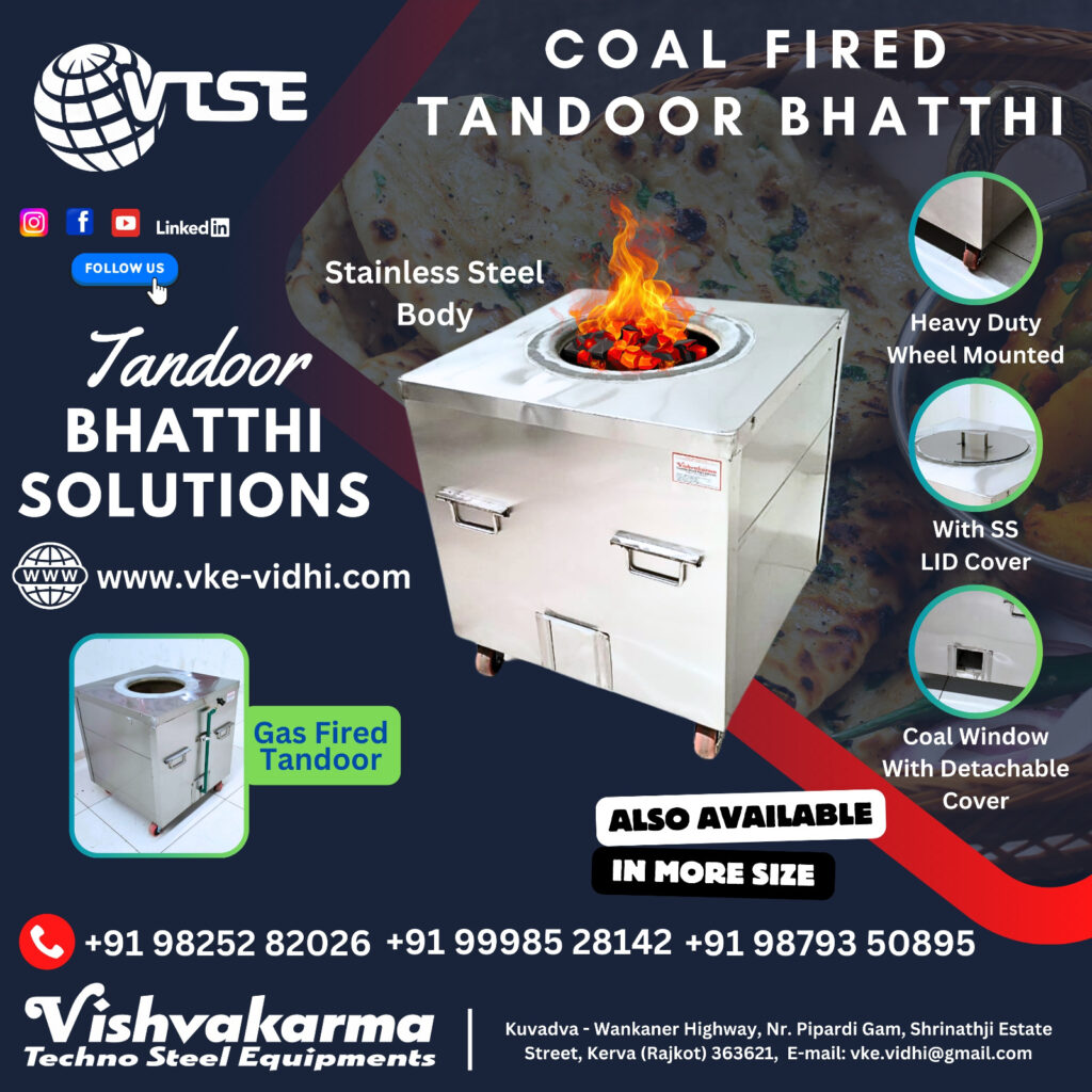 charcoal tandoor – Vishvakarma Techno Steel Equipments- Best commercial ...