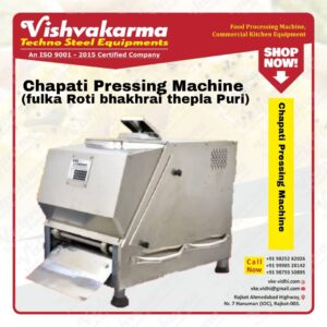 CHAPATI (ROTI-PURI-THEPLA-PANIPURI) PRESSING MACHINE MACHINE
