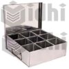 Vidhi Stainless Steel Masala Box (500gm x 6-9-12) (1kg x 9-12) (1.5kg x 12)