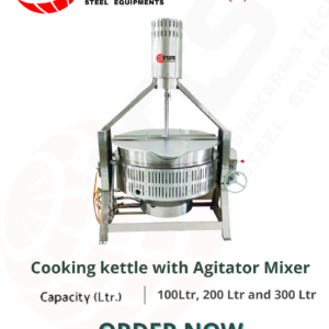 Cooking kettle with Agitator Mixer